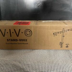 VIVO Dual Monitor Desk Mount - Black